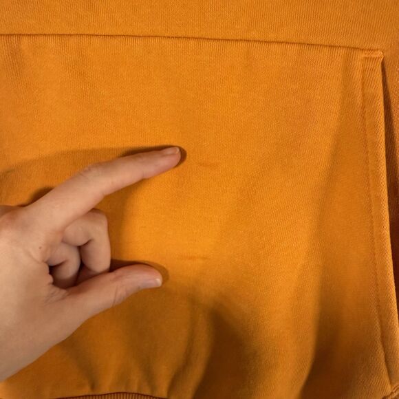 Red Bull Racing Hoodie Men's XS Orange Pockets Pullover Verstappen 1 Pullover - Picture 6 of 11